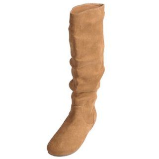 Brinley Co Womens Slouchy Microsuede Boots Shoes