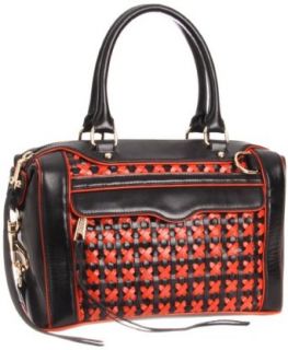 Rebecca Minkoff Mab Mini Weave 10NIKWCF32 Handbag,Black