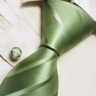 Italian style Green designer ties for men silk necktie