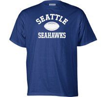 Seattle Seahawks NFL Team Logo T Shirt font color#990000