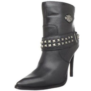  Harley Davidson Womens Twila Ankle Boot,Black,5.5 M US Shoes