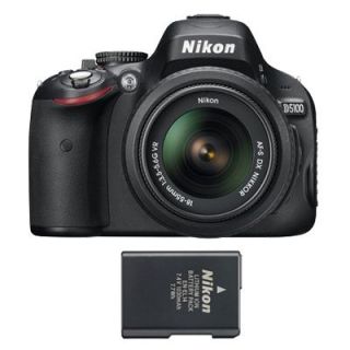 NIKON D5100 + Objectif AF S DX 18 55mm 3,5 5,6G VR + Batterie EN EL14