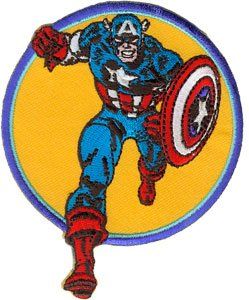Marvel Comics Captain America Run Iron On Patch P3350