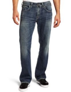 Silver Jeans Mens Zac Denim Jean, Medium Dark, 38x36