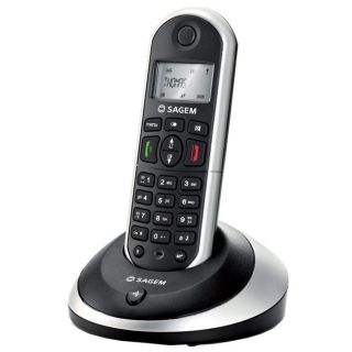 Téléphone fixe DECT   207g   Ecran LCD noir et blanc   Son qualité
