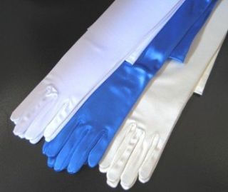 23 Satin White Opera Gloves Clothing
