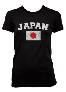 (Cybertela) Japan Flag Junior Girls T shirt Country Pride