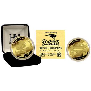 New England Patriots 2007 AFC Championship 24k Gold Coin