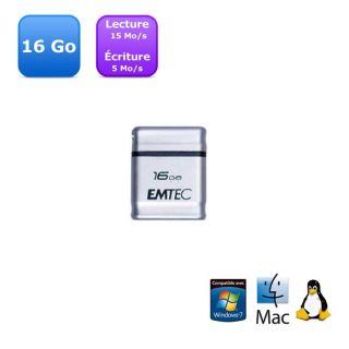 Clé USB 16 Go EMTEC   taille mini   Combinaison Optimale dune carte