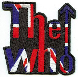 The Who   Logo with British Flag Inside   Embroidered Iron