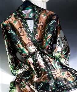 Sonoma Lavender Kimono Robe (Emerald Silk) Clothing