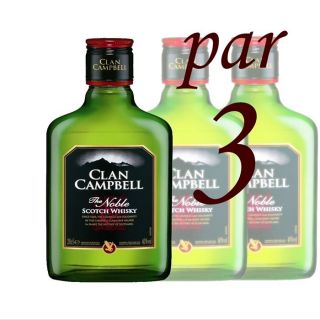 Clan Campbell 20cl (Pack de 3 bouteilles)   Achat / Vente Clan
