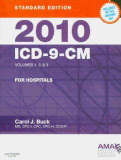 2010 ICD 9 CM for Hospitals Vols 1 3 Standard Edition + 2010 HCPCS