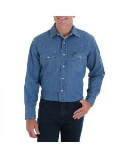 Wrangler® Mens Long Sleeve Two Tone Western Shirt