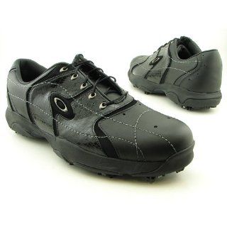  OAKLEY Bow Tye Two Black Golf Shoes Mens Size 9  8 UK Shoes