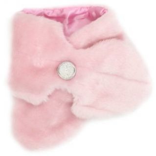 Mud Pie Baby girls Infant Faux Fur Scarfette, Pink, One