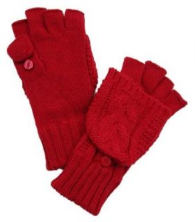 Isotoner Womens Soft Knit Convertible Fingerless Gloves