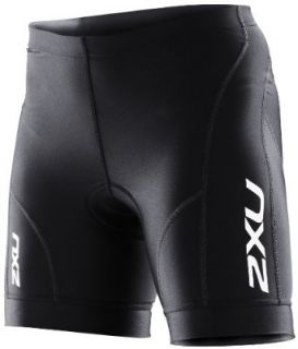 2XU Womens Endurance Cycle Shorts, Black/Black, X Small