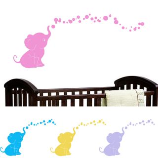 Decal The Walls Vinyl Baby Elephant and Bubbles Wall Set Today $21.99