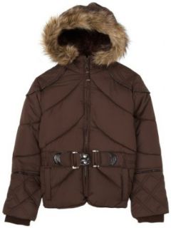 Big Chill Girls 7 16 Quilted Jacket With Faux Fur