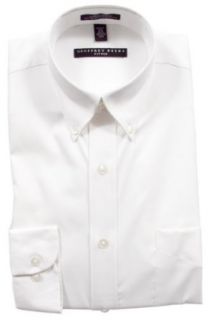 Geoffrey Beene Fitted Dress Shirt White (Button Down