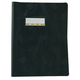 100 17x22 noir   Protège cahier en PVC série Opaque, format 17 x 22