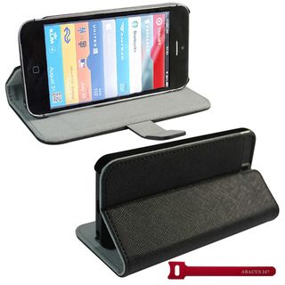 Abacus24 7 iPhone 5 Black Protective Case Cover Stand