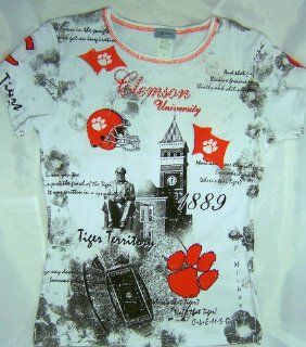 Clemson University Womens Fancy T Shirt Tigers Size Small