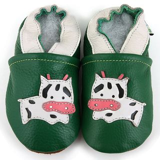 Moo Cow Soft Sole Leather Baby Shoes