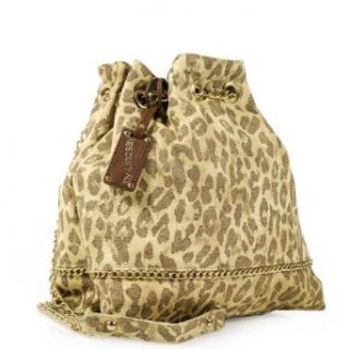 7286 Lindsay Lohan Jennifer Cross Body Handbag  Khaki