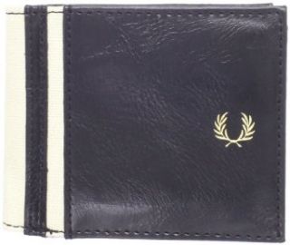 Fred Perry Mens Multi Flip Wallet, Black/Ecru, One Size