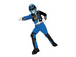 SPD Blue Power Ranger Costume Med 7 8 Clothing