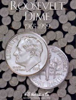 Whitman Roosevelt Dime Coin Folder 1965 1999 (Hardcover) Today $5.10