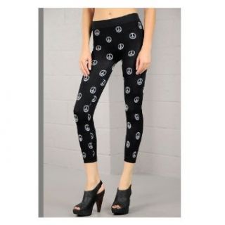 See You Monday Peace Sign Leggings Clothing