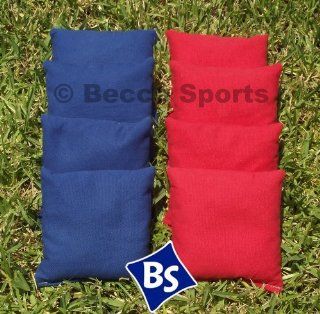 Weather Resistant Cornhole Bags Set   4 Red & 4 Royal Blue