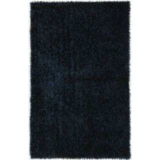 FLUX Woven Blue Shag Rug (5 x 76)