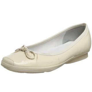 Womens Stefany Ballerina Flat,Off White,37 EU (US Womens 7 M) Shoes