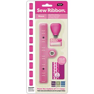 Sew Ribbon Weave Tool and Stencil with Ribbon Needles and Blade Today
