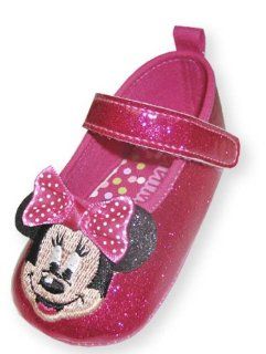 Glittered Disney Minnie Mouse Mary Jane Shoe   Size 9 12 Months Shoes