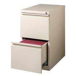 Hirsh 20 inch deep Steel Mobile Two drawer File Pedestal with Lock