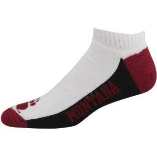  NCAA Montana Grizzlies White Color Block Ankle Socks Shoes