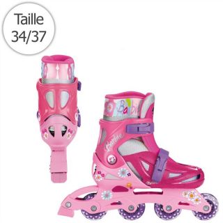 Mondo   Rollers en ligne Barbie Taille M ajustables  Fille   A partir