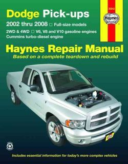 Dodge Pick ups, 2002 Thru 2008 (Paperback) Today $18.19
