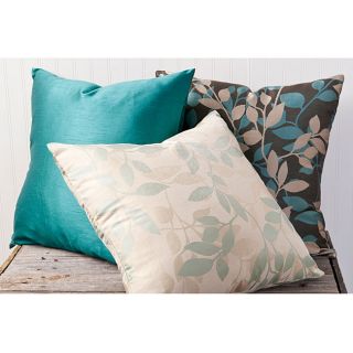 Leaves 18 inch Square Decorative Pillows (Set of 3)