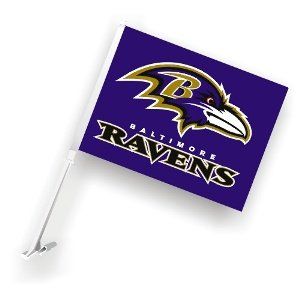 Baltimore Ravens Two Sided Car Flag