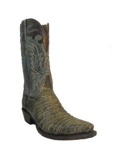 mens Cowboy Boots L1424.53 Jungle Belly Caiman Sky Blue Brown Shoes