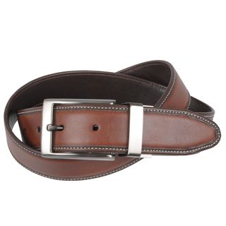 Geoffrey Beene Mens Reversible Leather Belt