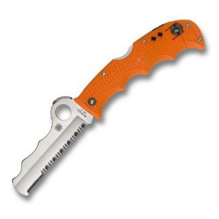 Spyderco Assist I Orange Handle Rescue Knife Sports