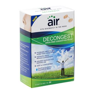 Air Decongest Drug free Decongestant Nasal Breathing Aid (Pack of 12