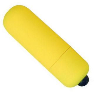 Hidden Flower Yellow Velvet Touch Bullet Vibrator